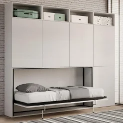 Viadurini Night Design Klappbett-Einzel-Schrankbett in verschiedenen Zusammenstellungen – Kollaborativ