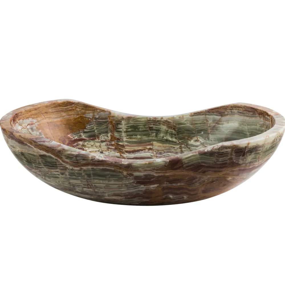 Viadurini Bathroom Steinwaschbecken-Einziges, handgemachtes Design-Aufsatzwaschbecken aus Onyx Stein Leila