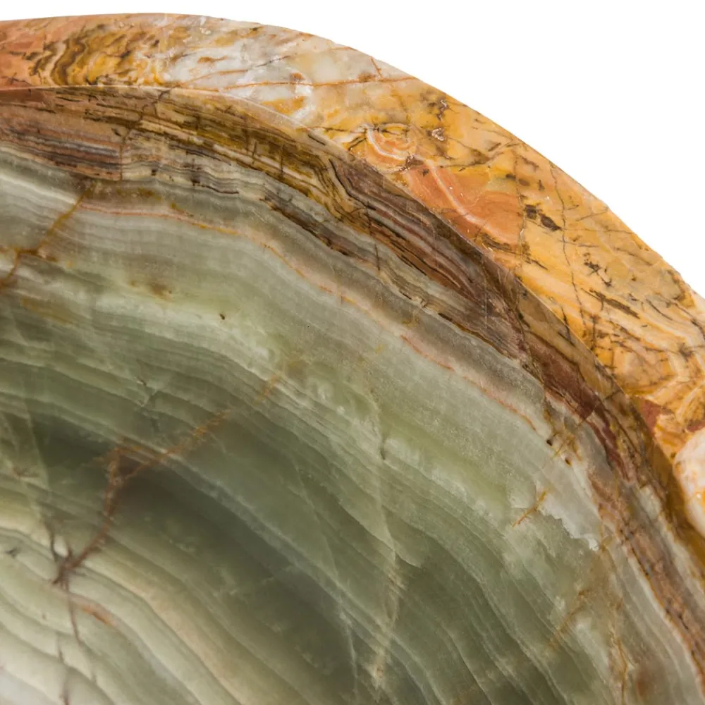 Viadurini Bathroom Steinwaschbecken-Einziges, handgemachtes Design-Aufsatzwaschbecken aus Onyx Stein Leila