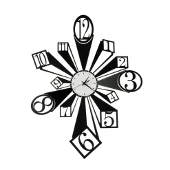 Viadurini Time Design Wanduhren-Eisenuhr mit besonderem optischen Effekt, hergestellt in Italien – Rad