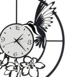 Viadurini Time Design Wanduhren-Eisenuhr mit Kolibri-Dekoration, hergestellt in Italien – Jungfrau