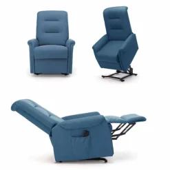Viadurini Living Aufstehsessel Und Massagesessel-Electric Lift Armchair Relax Lift mit 2 modernen Luxusmotoren - Victoire
