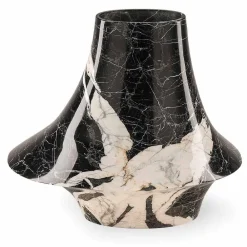 Viadurini Living Deko Vasen-Elegante Indoor-Vase aus weißem und schwarzem Marmor Made in Italy - Original