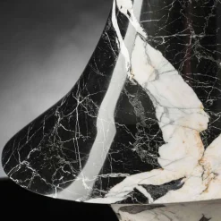 Viadurini Living Deko Vasen-Elegante Indoor-Vase aus weißem und schwarzem Marmor Made in Italy - Original