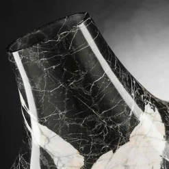 Viadurini Living Deko Vasen-Elegante Indoor-Vase aus weißem und schwarzem Marmor Made in Italy - Original