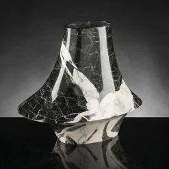 Viadurini Living Deko Vasen-Elegante Indoor-Vase aus weißem und schwarzem Marmor Made in Italy - Original