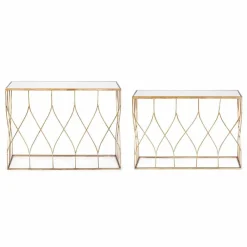 Viadurini Living Konsolentisch Flur-Elegante Konsole aus Stahl und Glas von modernem Design und Glamour 2 Stück - Irene