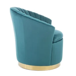 Viadurini Living Klassische Sessel-Eleganter Design-Sessel Luxus-Wohnzimmer aus Stahl und Samt - Courtney