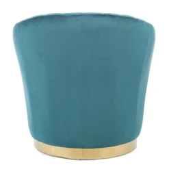 Viadurini Living Klassische Sessel-Eleganter Design-Sessel Luxus-Wohnzimmer aus Stahl und Samt - Courtney