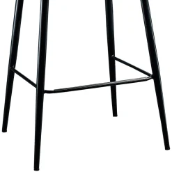 Viadurini Living Küchenhocker-Eleganter Hocker aus farbigem gestepptem Samt und anthrazitfarbenem Metall - Scarat