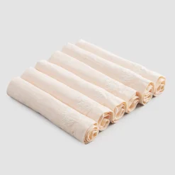 Viadurini Textile Servietten-Eleganter Leinenservietten-Service mit Falzkante, 6 farbige Stücke - Onestini