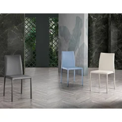 Viadurini Living Moderne Stühle-Eleganter moderner Designstuhl aus farbigem Kunstleder für das Wohnzimmer - Grenger