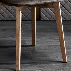 Viadurini Living Moderne Stühle-Eleganter Stuhl mit modernem Design aus farbigem Samt und Holz - Bizet