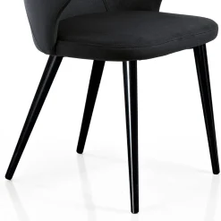 Viadurini Living Moderne Stühle-Eleganter Wohnzimmersessel aus farbigem Stoff und schwarzem Metall – Duchess