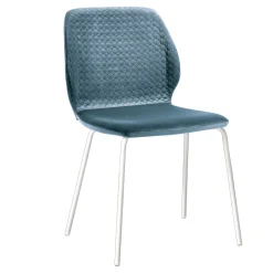 Viadurini Living Moderne Stühle-Eleganter Wohnzimmerstuhl im modernen Design aus farbigem Samt – Scarat