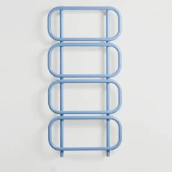 Scirocco H Handtuchheizkörper Elektrisch-Elektrische Handtuchwärmerleiter aus farbigem Flachstahl Made in Italy - Kette