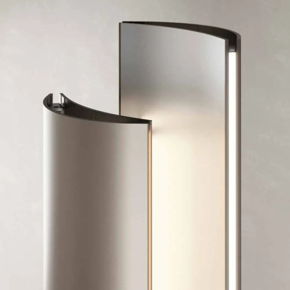 Viadurini Radiators Heizkörper Elektrisch-Elektrischer Bodenheizkörper mit einfacher oder doppelter LED-Ausführung bei 500 W - Stilus