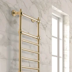 Scirocco H Handtuchheizkörper Elektrisch-Elektrischer Handtuchwärmer für Badezimmer aus Messing Made in Italy - Amira