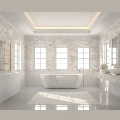 Scirocco H Handtuchheizkörper Elektrisch-Elektrischer Handtuchwärmer für Badezimmer aus Messing Made in Italy - Amira