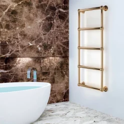 Viadurini Radiators Handtuchheizkörper Elektrisch-Elektrischer Handtuchwärmer aus Messing mit Verbindungskugeln, hergestellt in Italien – Ricotta