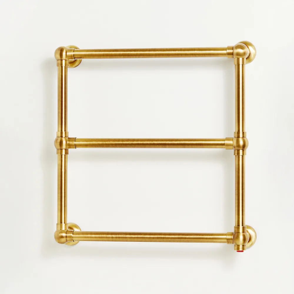 Scirocco H Handtuchheizkörper Elektrisch-Elektrischer Handtuchwärmer aus Messing in verschiedenen Ausführungen Made in Italy - Olga