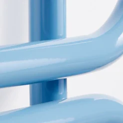 Scirocco H Handtuchheizkörper Elektrisch-Elektrischer Handtuchwärmer Leiter rund farbiger Stahl Made in Italy - Kette