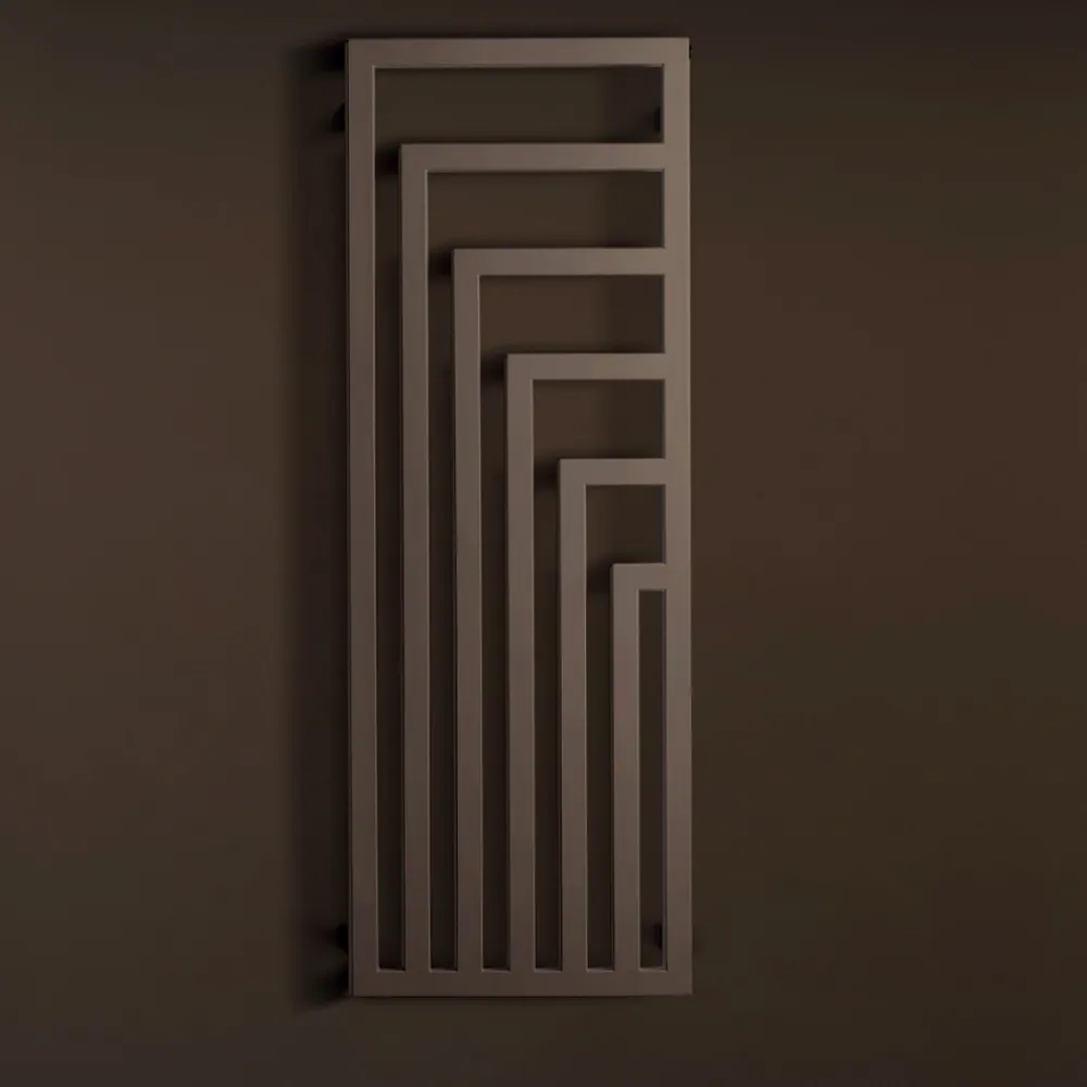 Scirocco H Handtuchheizkörper Elektrisch-Elektrischer Handtuchwärmer aus Stahl mit modernem Design Made in Italy - Potentia