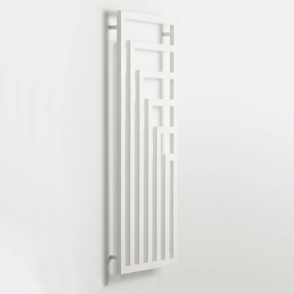 Scirocco H Handtuchheizkörper Elektrisch-Elektrischer Handtuchwärmer aus Stahl mit modernem Design Made in Italy - Potentia