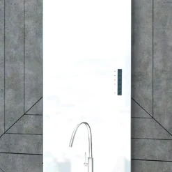 Viadurini Radiators Heizkörper Elektrisch-Elektrischer Heizkörper aus Glas und Aluminium, hergestellt in Italien – Glasur