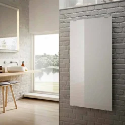 Viadurini Radiators Heizkörper Elektrisch-Elektrischer Heizkörper im weißen Glas des Sterndesigns, hergestellt in Italien