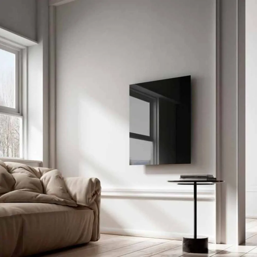 Viadurini Radiators Heizkörper Elektrisch-Elektrischer Infrarotstrahler in schwarzem Klarglas