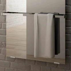 Viadurini Radiators Heizkörper Elektrisch-Elektrischer Infrarotstrahler in schwarzem Klarglas