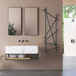 Scirocco H Heizkörper Elektrisch-Elektrischer Stahlheizkörper mit runden Rohren Made in Italy - Random