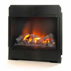 Viadurini Fire Design Elektrische Einbaukamine|Elektrokamine Boden-Elektro Einbau oder Standkamin schwarz oder Ziegelstein VerkleidungYork Design