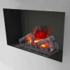 Viadurini Fire Design Elektrische Einbaukamine|Elektrokamine Mit Wasserdampf-Elektro Einbaukamin mit Wasserdampf Hardy 90 Design
