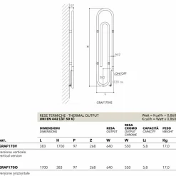 Scirocco H Heizkörper Elektrisch-Elektroheizkörper im Büroklammer Design Graffe von
