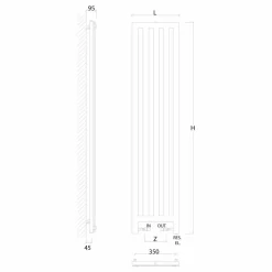 Scirocco H Design Heizkörper Chrom|Heizkörper Elektrisch-Elektroheizkörper in modernem Design verchromt New Dress