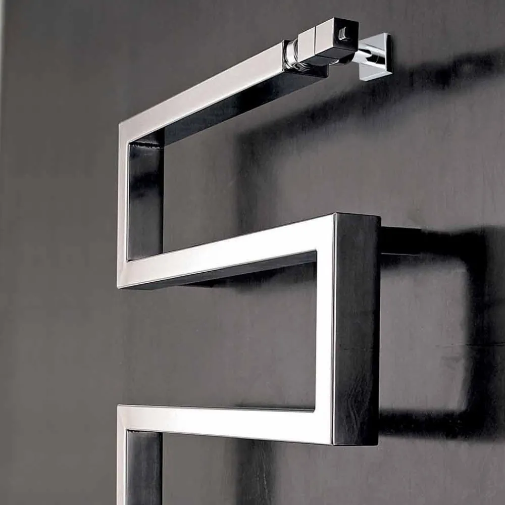 Scirocco H Handtuchheizkörper Elektrisch|Design Heizkörper Chrom-Elektroheizkörper verchomt in modernem Design Snake