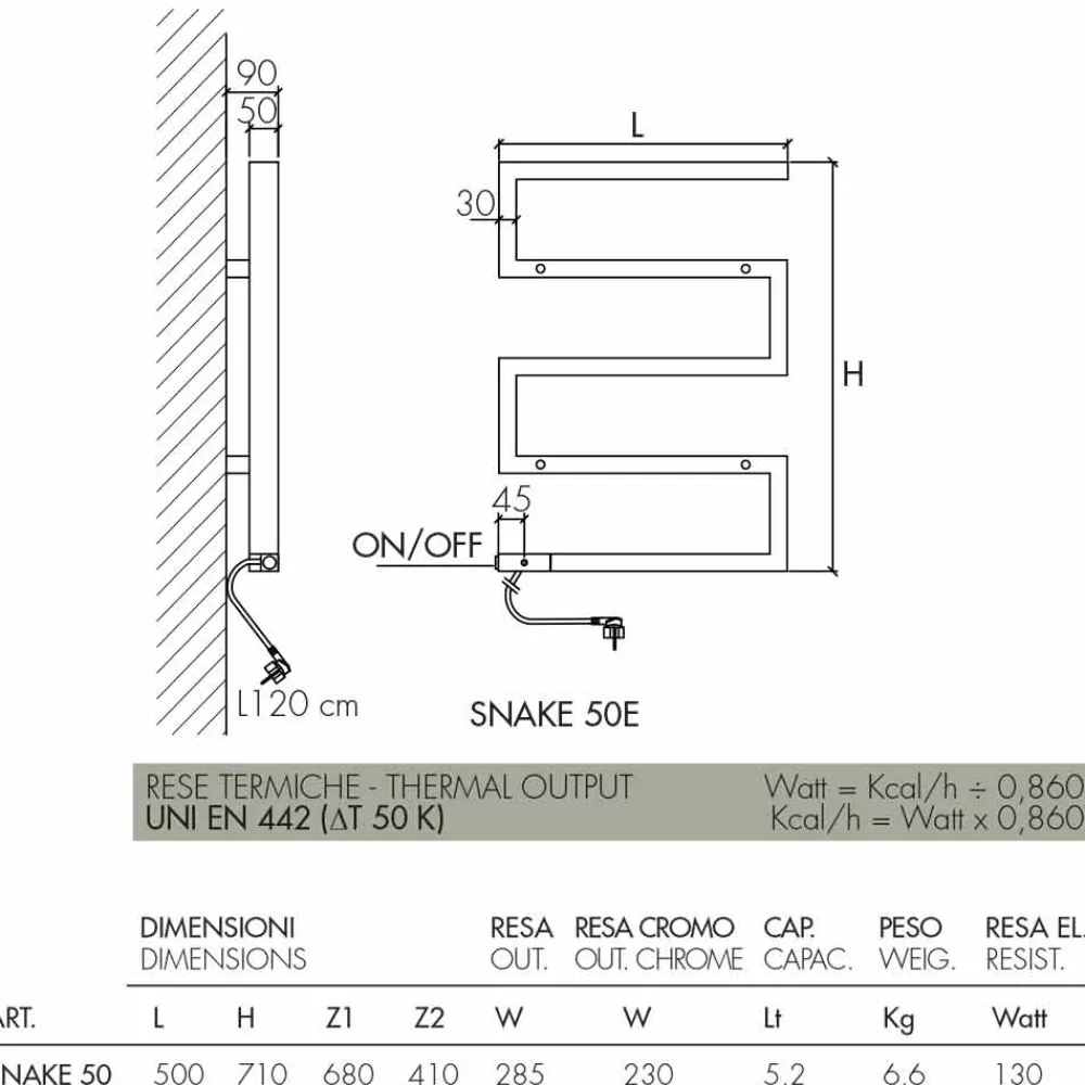 Scirocco H Handtuchheizkörper Elektrisch|Design Heizkörper Chrom-Elektroheizkörper verchomt in modernem Design Snake
