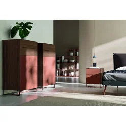 Viadurini Night Design Schlafzimmer Komplett-5-Elemente Schlafzimmer Made in Italy Luxusmöbel - Zakynthos