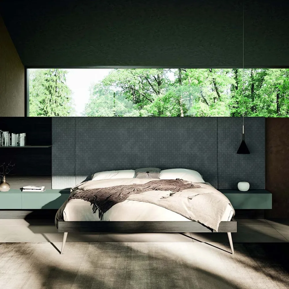 Viadurini Night Design Schlafzimmer Komplett-7-Elemente Schlafzimmermöbel Made in Italy - Ruby