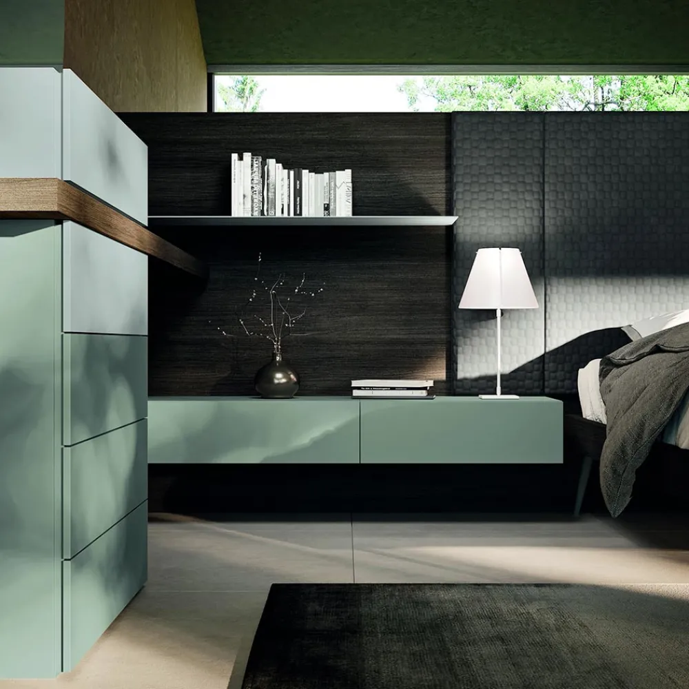 Viadurini Night Design Schlafzimmer Komplett-7-Elemente Schlafzimmermöbel Made in Italy - Ruby