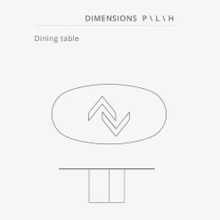 Viadurini Living Runde Tische|Esstische-Ellipsentisch aus Kristall und Marmor Beige Coralle Made in Italy – Noccia