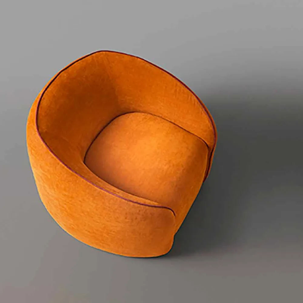 Viadurini Living Moderne Sessel-Entspannender Sessel, modernes Design, hergestellt in Italien, aus farbigem Stoff – Baloo