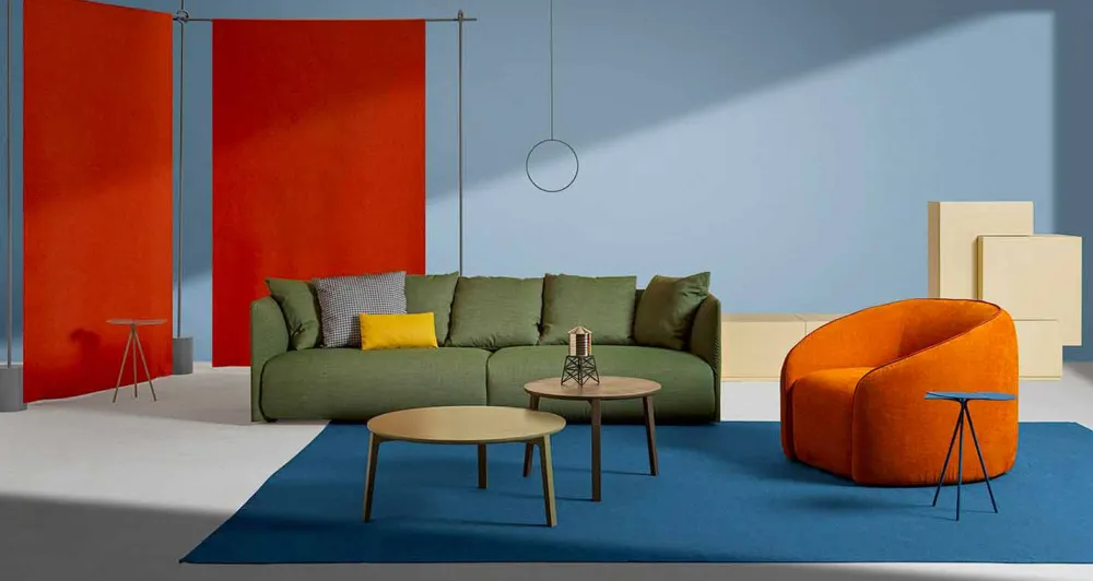 Viadurini Living Moderne Sessel-Entspannender Sessel, modernes Design, hergestellt in Italien, aus farbigem Stoff – Baloo