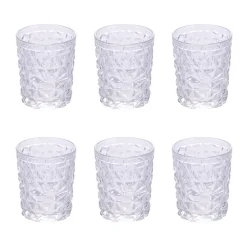 Viadurini Kitchen Gläser Set-12er Set Wassergläser 300 ml aus dekoriertem Glas - Tasse