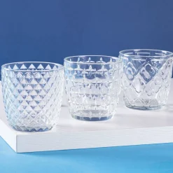 Viadurini Kitchen Gläser Set-12er Set Wassergläser 325 ml mit verschiedenen Glasdekoren - Tipps