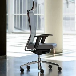 Viadurini Living Bürosessel-Ergonomischer Bürodrehstuhl mit Rollen und Kopfstütze - Gimiglia