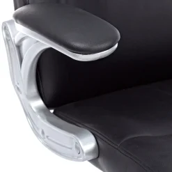 Viadurini Living Bürosessel-Ergonomischer Bürostuhl aus Stahl und schwarzem oder braunem Kunstleder - Matilda