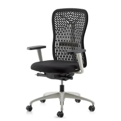 Viadurini Living Bürosessel-Ergonomischer und drehbarer Bürostuhl mit Armlehnen und weißer Struktur - Fulvio